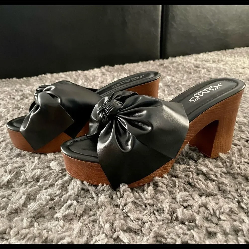 NIB Platform Bow Heels